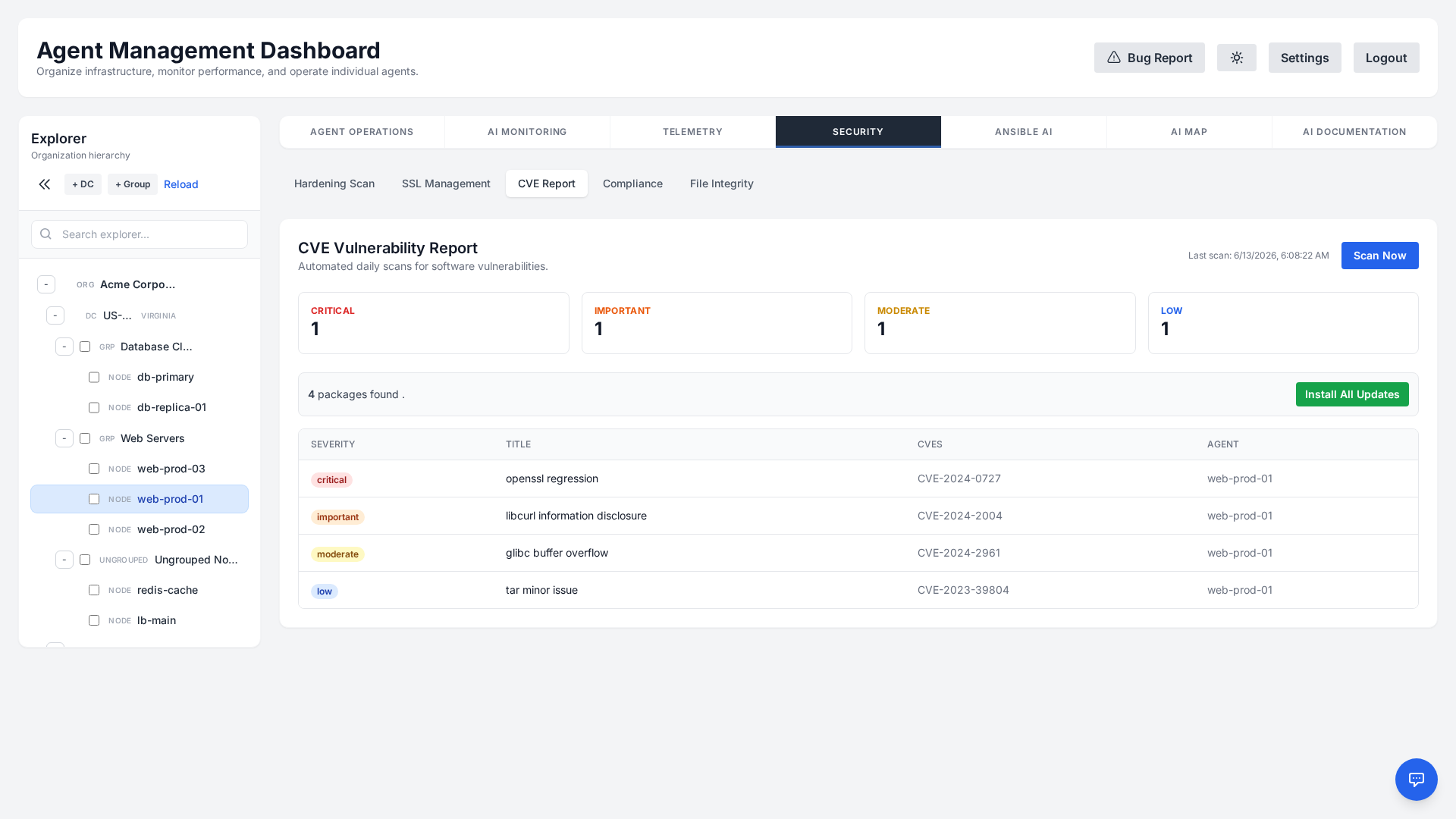 CVE Scanning