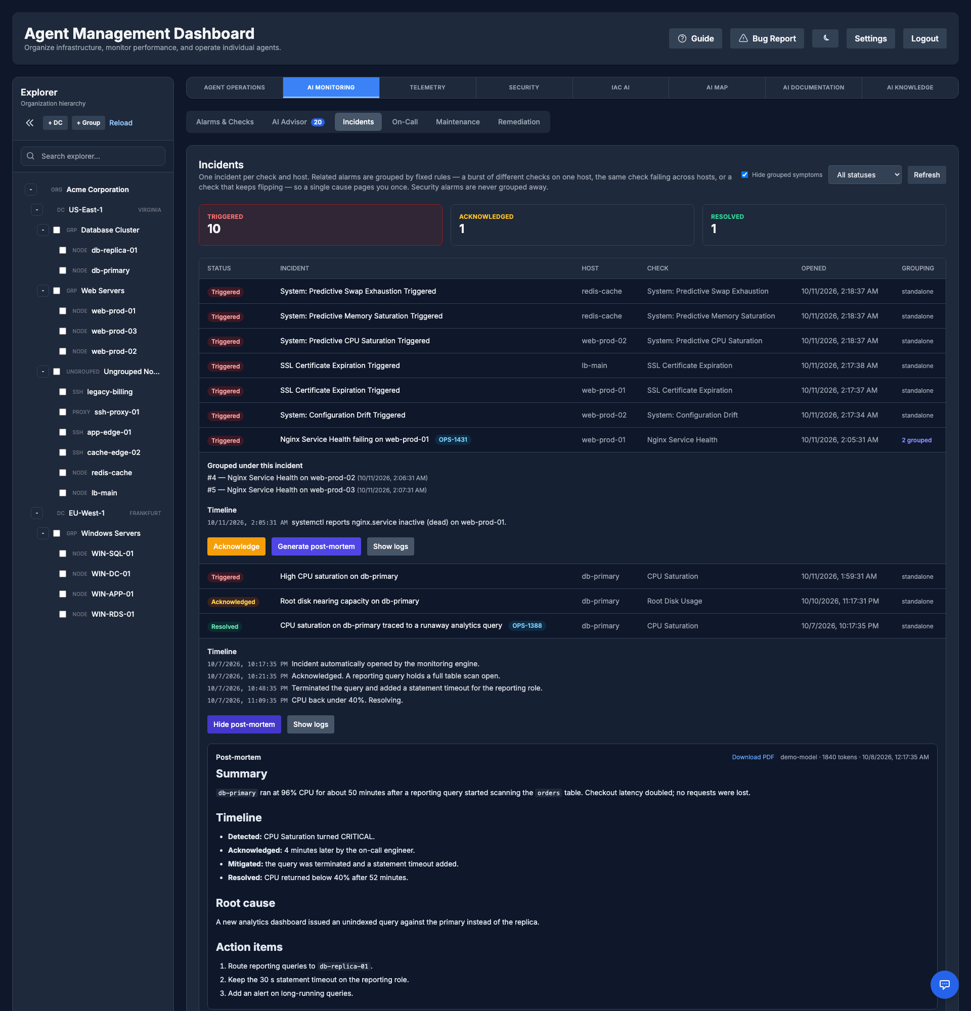Incidents and Postmortems